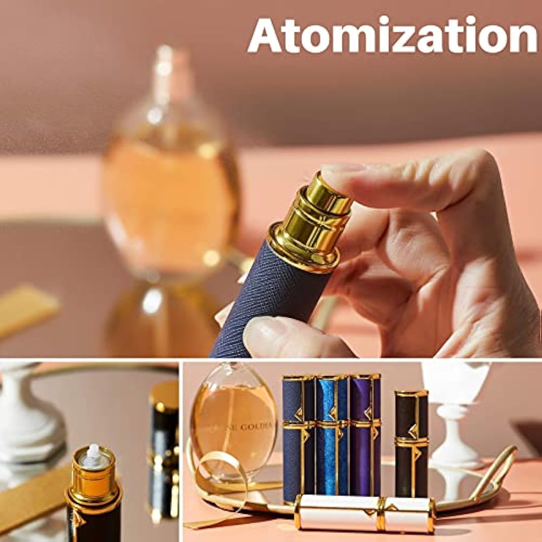 BRARIOS 5ml Refillable Mini Perfume Atomiser – Leakproof Travel Spray