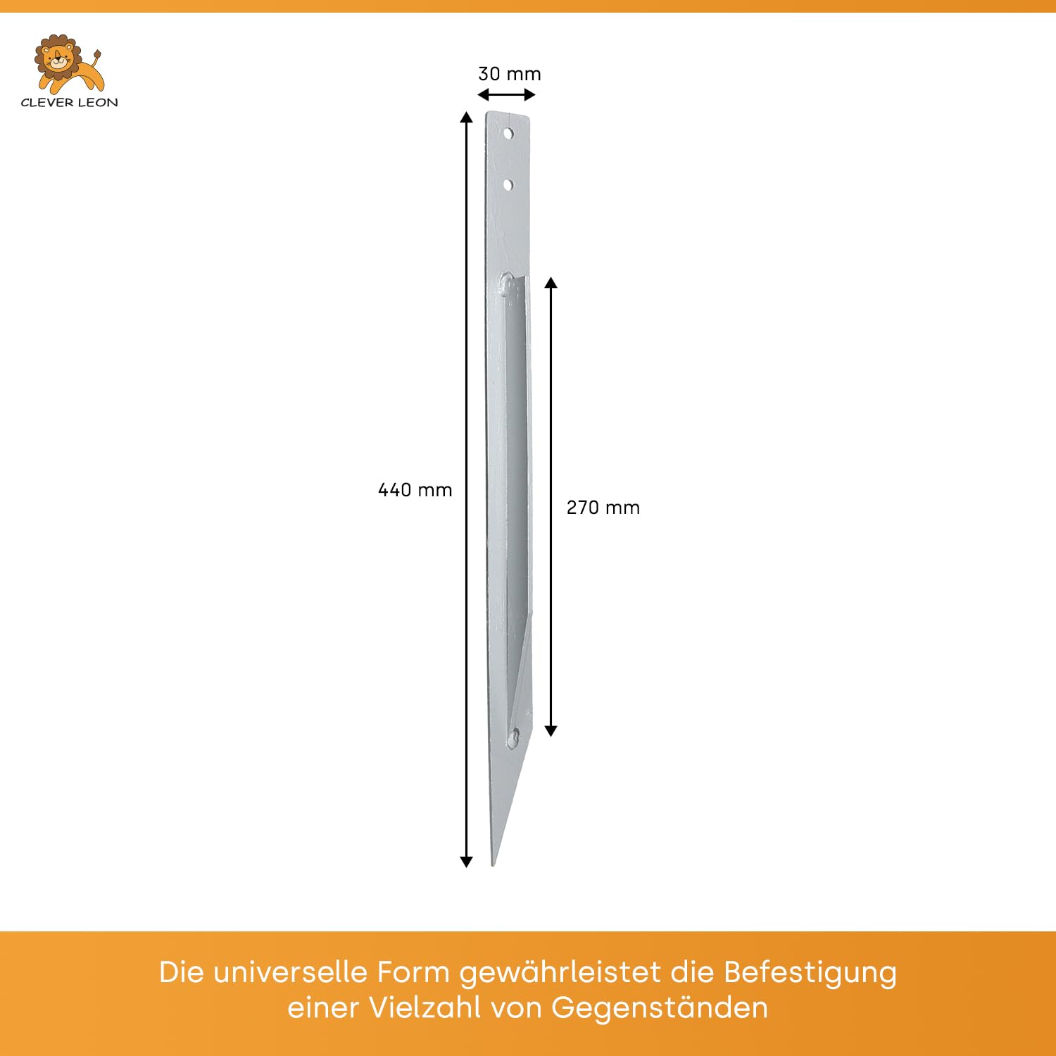 Clever Leon Ground Anchors for Swings | 4-Pack Galvanised Steel 450mm