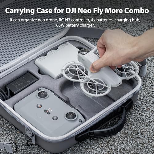 STARTRC DJI Neo Carrying Case | PU Storage Bag for Fly More Combo