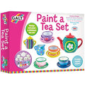 Galt Paint a Tea Set – 11 Piece Ceramic Kids Arts and Crafts Kit