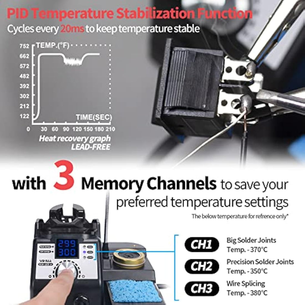 YIHUA 926LED-IV 110W Soldering Station Kit with 4 Helping Hands & LED