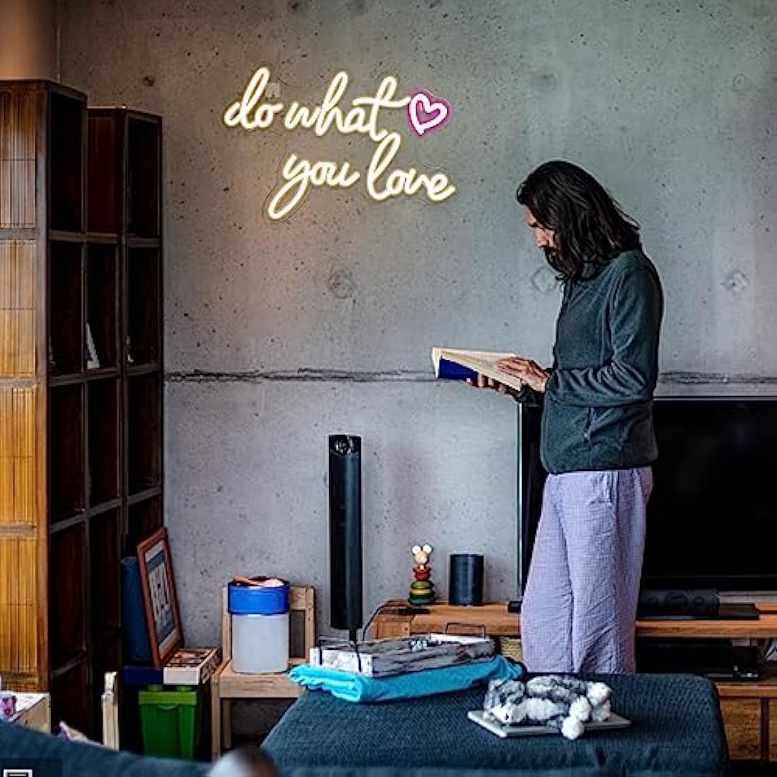 Do What You Love Neon Sign | Warm White LED Wall Decor