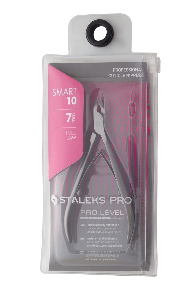 Staleks Pro Smart 10 Cuticle Nippers – 7mm Full Jaw Stainless Steel