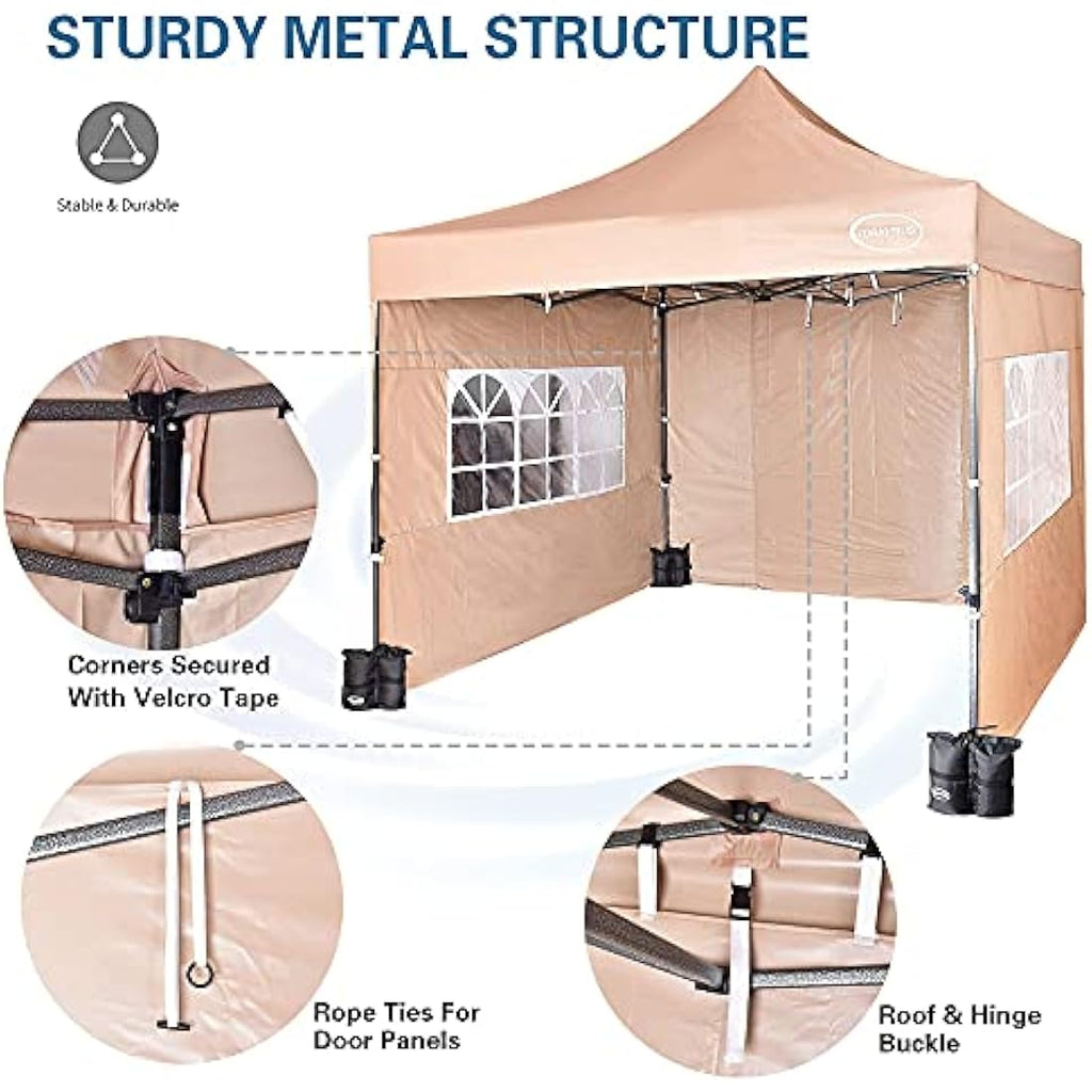Maximus 3x3m Heavy Duty Pop Up Gazebo – Waterproof Commercial Market Stall