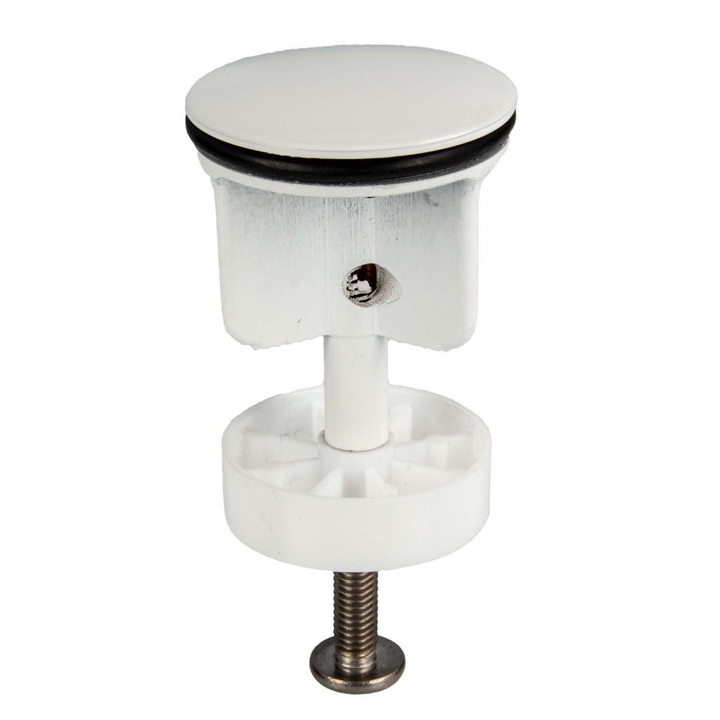 Tecuro Eccentric Plug Diameter 40 mm White Ral 9016, Drain Plug Insert for Drain Cover Hair Catcher - image 1