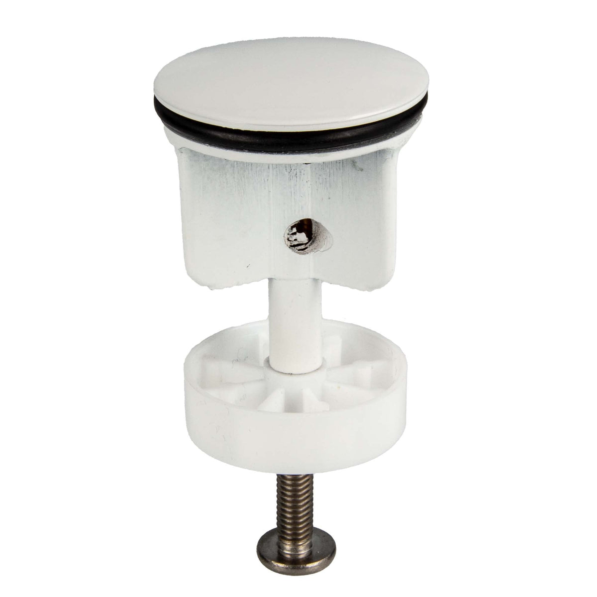 Tecuro Eccentric Plug Diameter 40 mm White Ral 9016, Drain Plug Insert for Drain Cover Hair Catcher - image 1