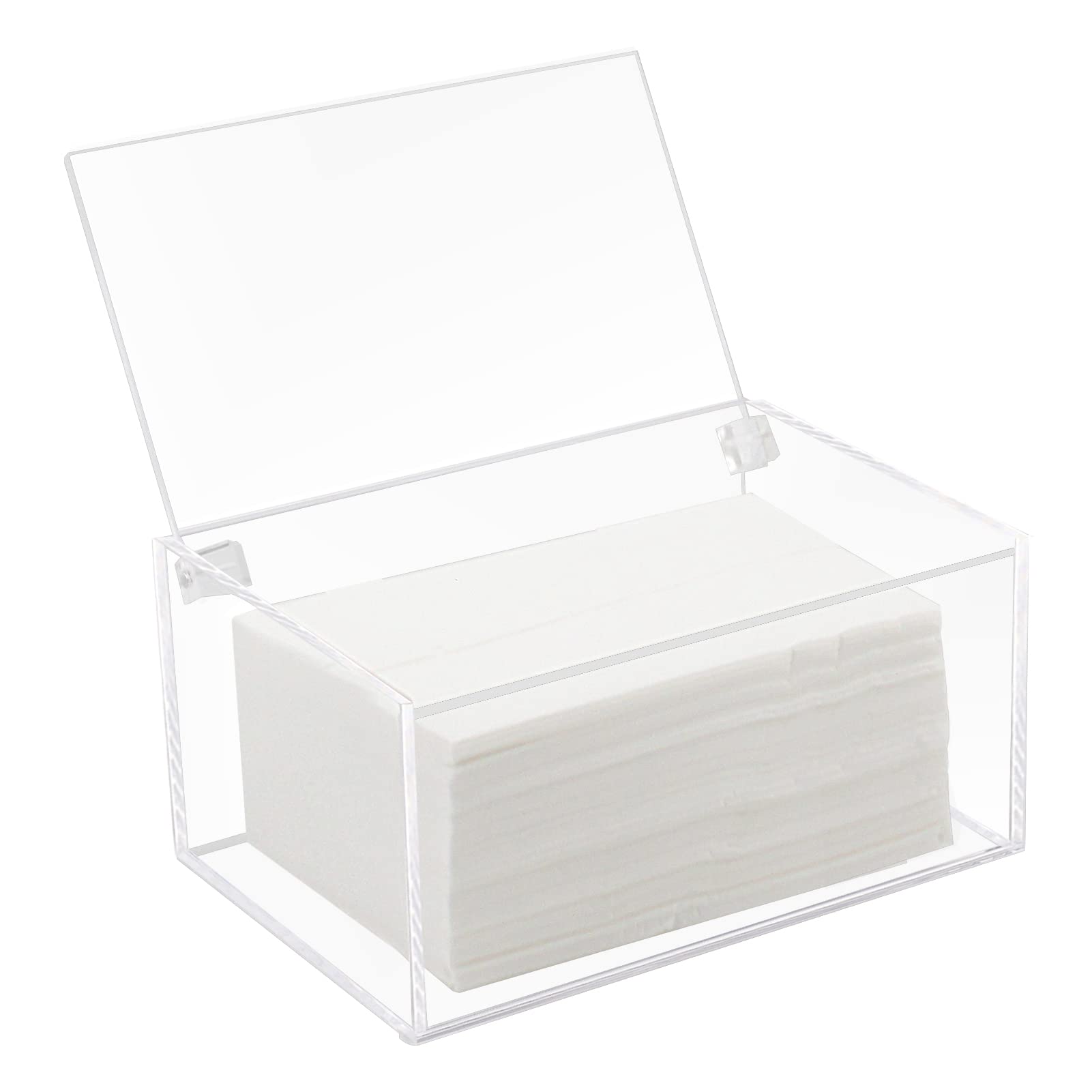 Watpot Acrylic Dryer Sheet Holder – Clear Laundry Dispenser with Lid