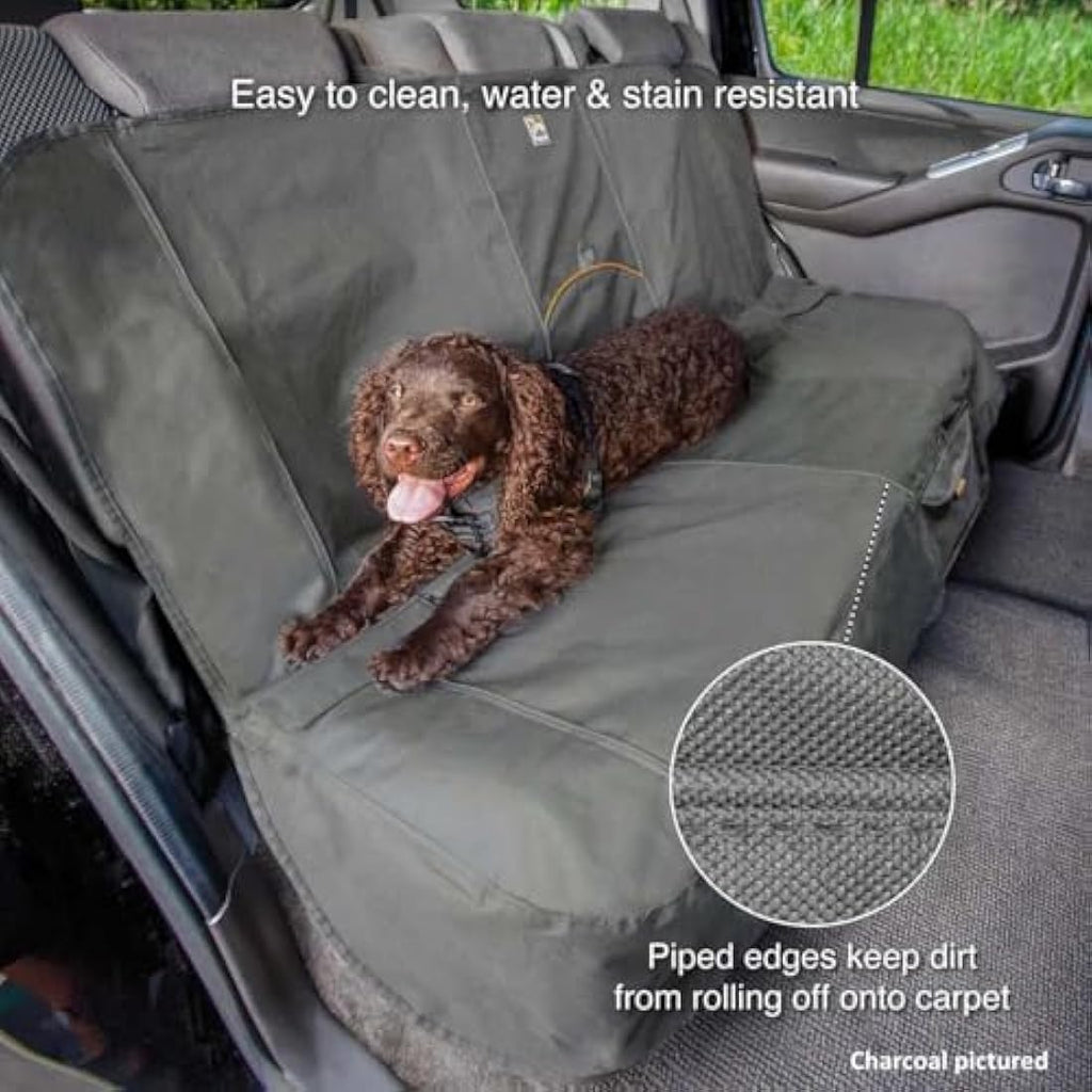 Kurgo Dog Car Seat Cover | Waterproof Bench Protector - Black, 55"
