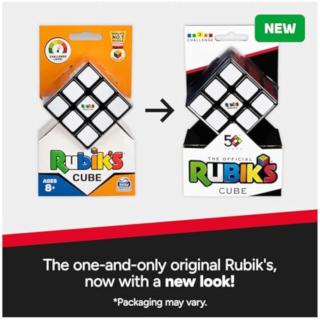Rubik’s Cube Original 3x3 Puzzle – Classic Colour-Matching Brain Teaser