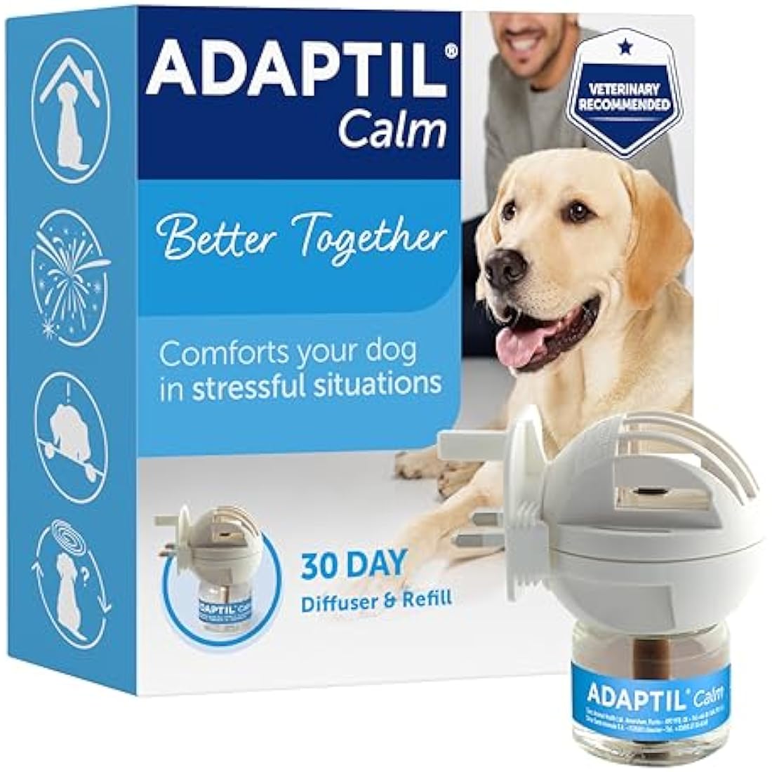 Adaptil Calm Home Diffuser for Dogs | Pheromone Plug-In with 30 Day Refill