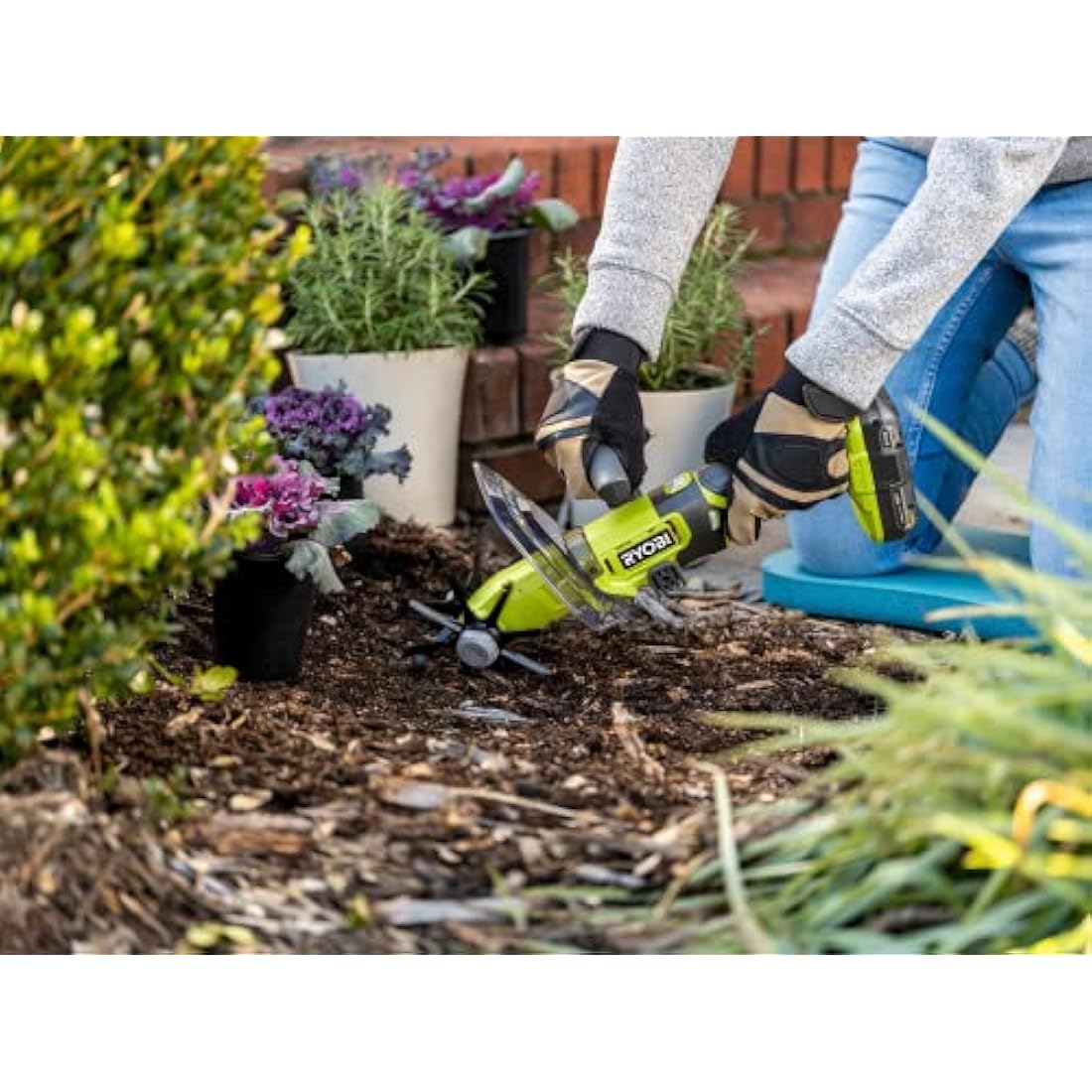 Ryobi Handheld Cultivator – Weed Removal & Soil Aeration (Bare Tool)