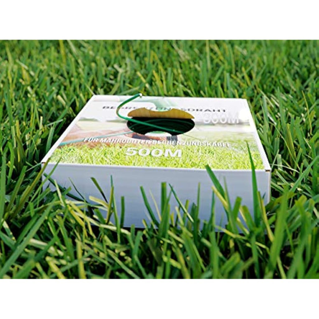 Mowhouse Robotic Lawnmower Boundary Wire – 500m Green Perimeter Cable