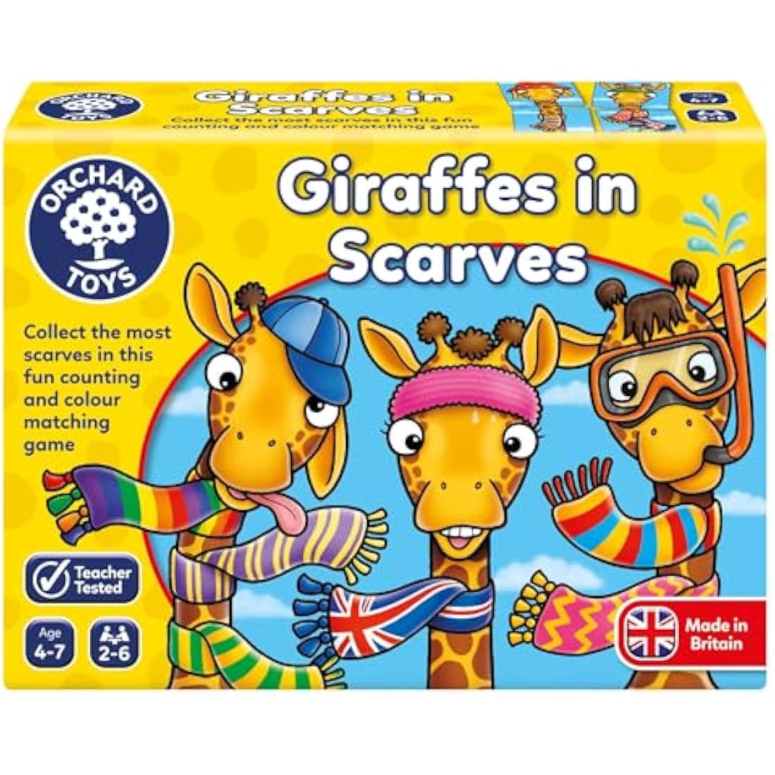 Orchard Toys Giraffes in Scarves – Counting and Colour Matching Game