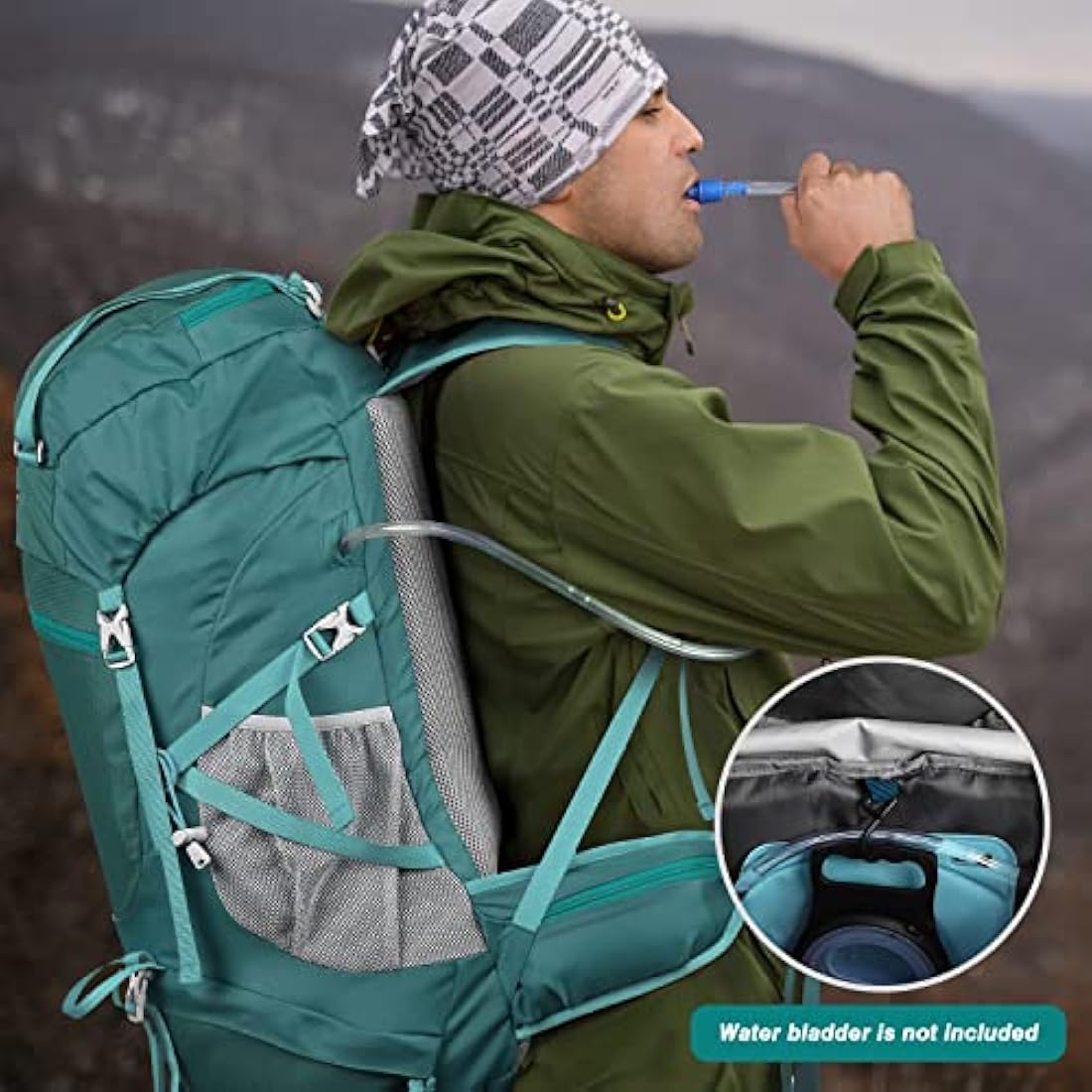HOMIEE 50L Hiking Backpack – Waterproof Lightweight Trekking Rucksack