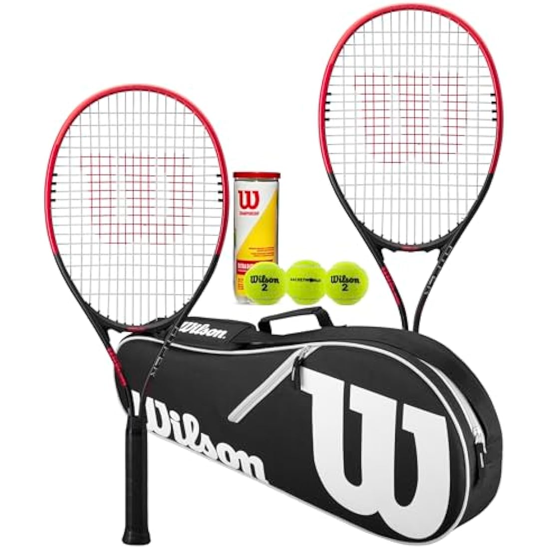 Wilson Federer Tennis Racket Set – 2 Rackets, Bag & 3 Tennis Balls