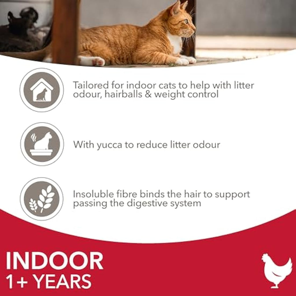 IAMS Indoor Complete Dry Cat Food Chicken 10kg | Hairball & Weight Control