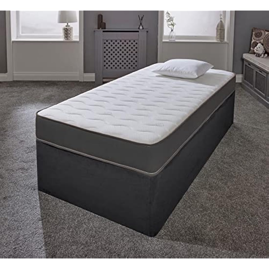 eXtreme comfort Hybrid Memory Foam Mattress | 2ft6 Shorty | Grey | 18cm