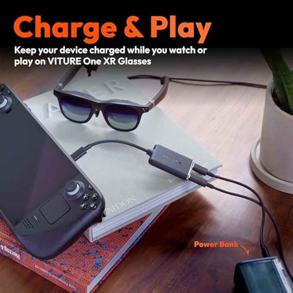 VITURE USB-C to XR Glasses Charging Adapter for Switch & Steam Deck