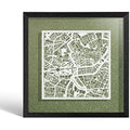 O3 Design Studio Berlin Marco de Papel para Mapas | Arte Minimalista