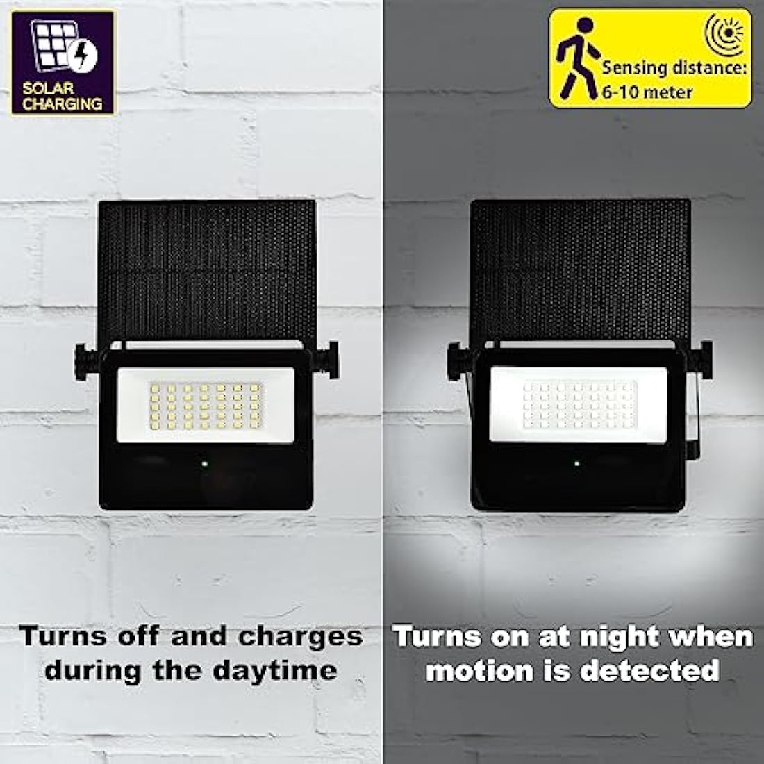 Jolof Store Solar LED Security Floodlight | IP65 Motion Sensor