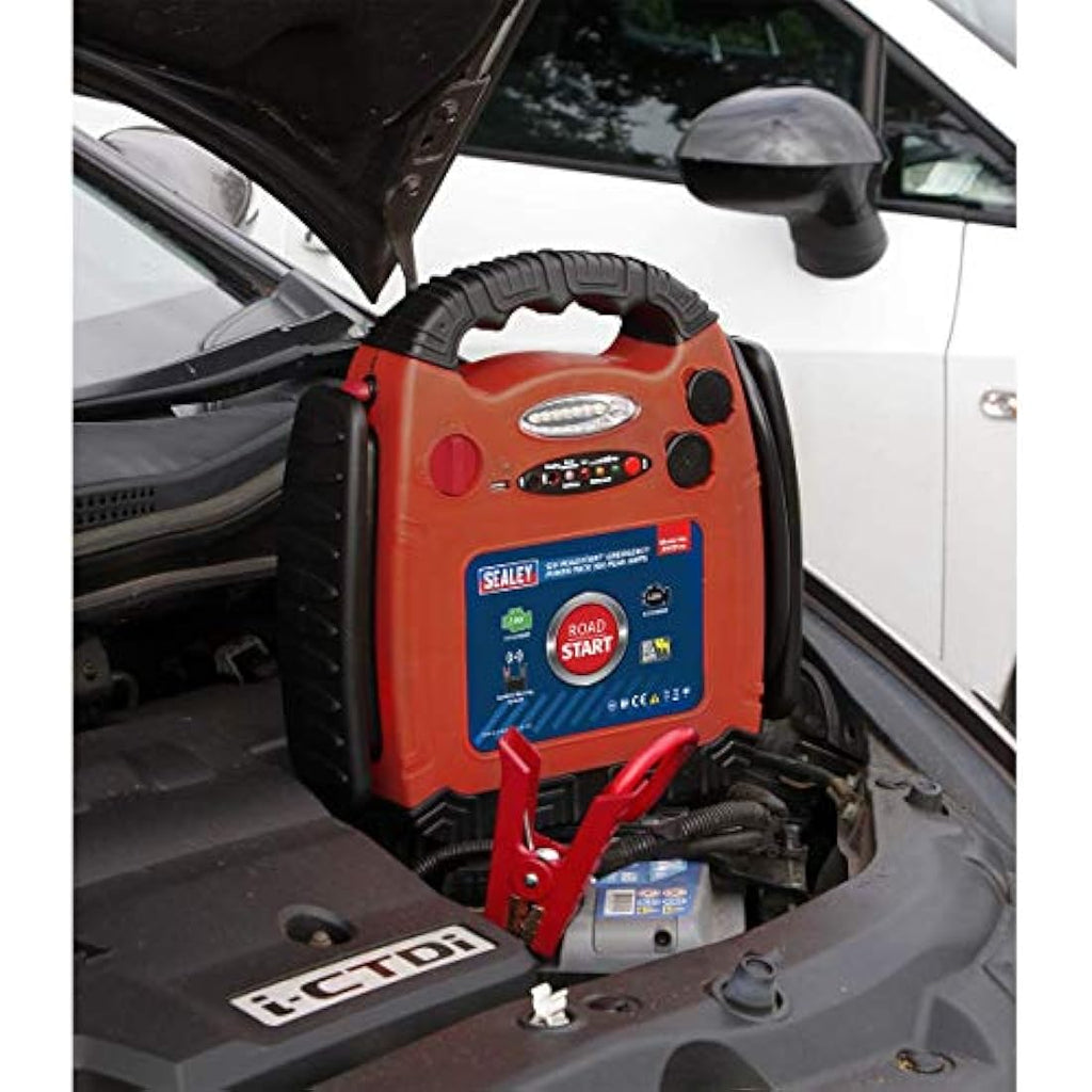 Sealey RS131 Roadstart 12V Emergency Power Pack - 900 Peak Amps