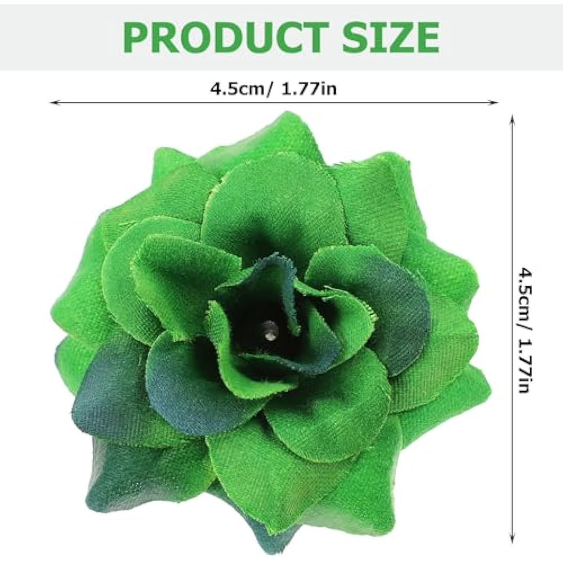 Jolof Store 50pcs Dark Green Silk Rose Flower Heads for DIY Crafts