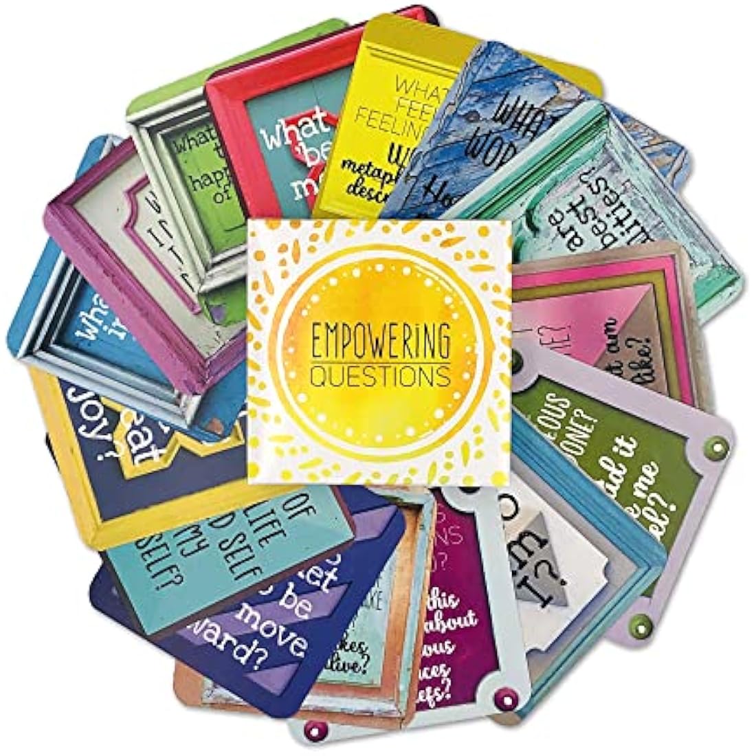 Sunny Present Empowering Questions Cards - 52 Self Care & Mindfulness