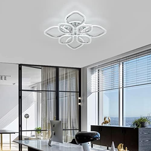Modern LED Leaf Ceiling Lamp | 100W Dimmable Flush Mount