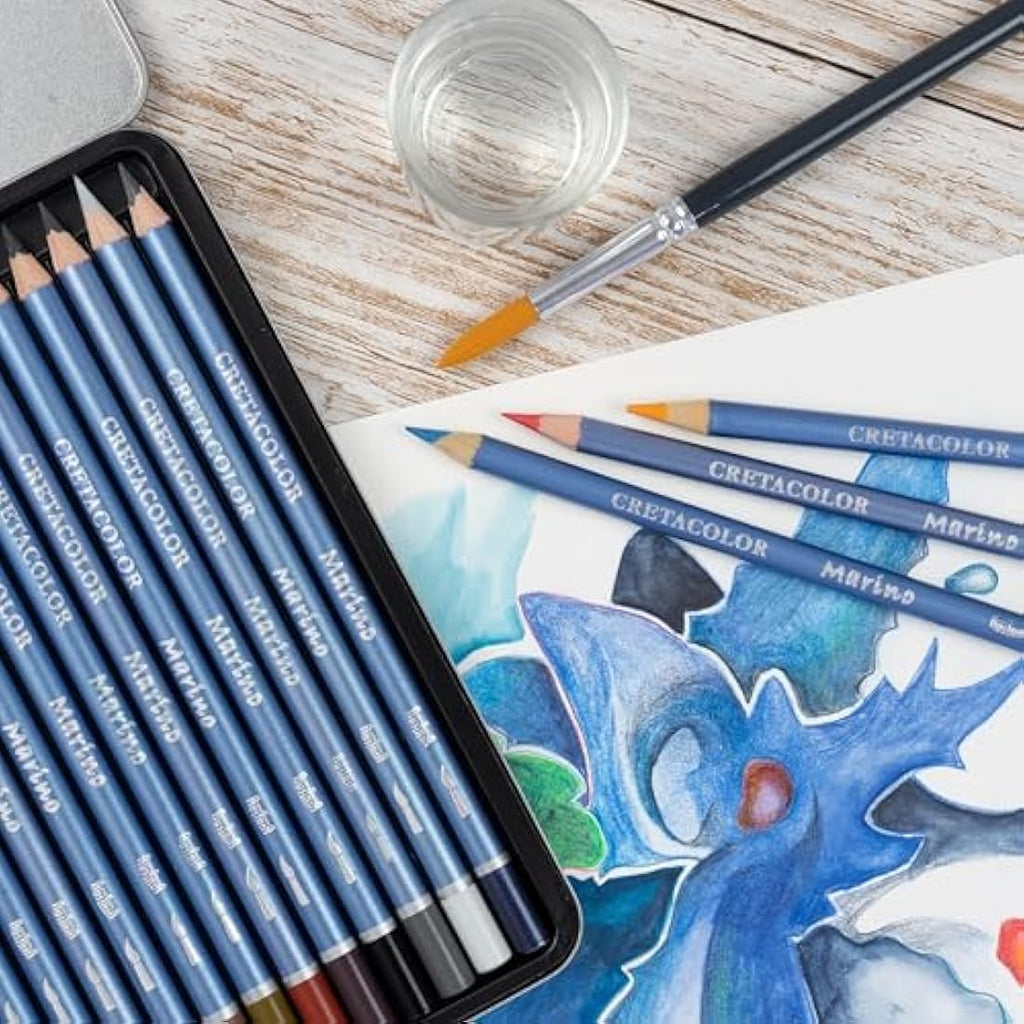 Cretacolor Marino Watercolour Pencils - 36 Water-Soluble Artist Pencils