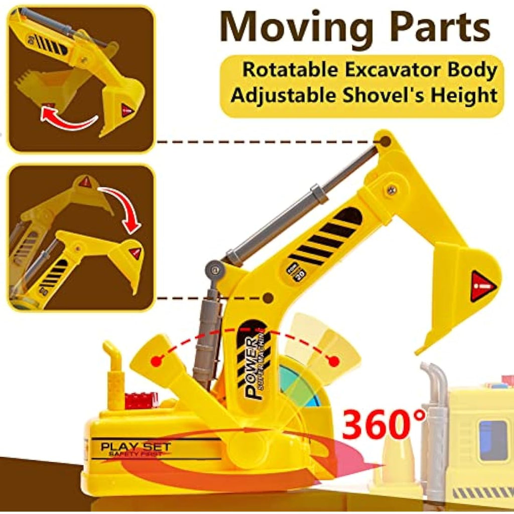 Jolof Store Kids Toy Digger – Construction Truck with Lights & Sounds