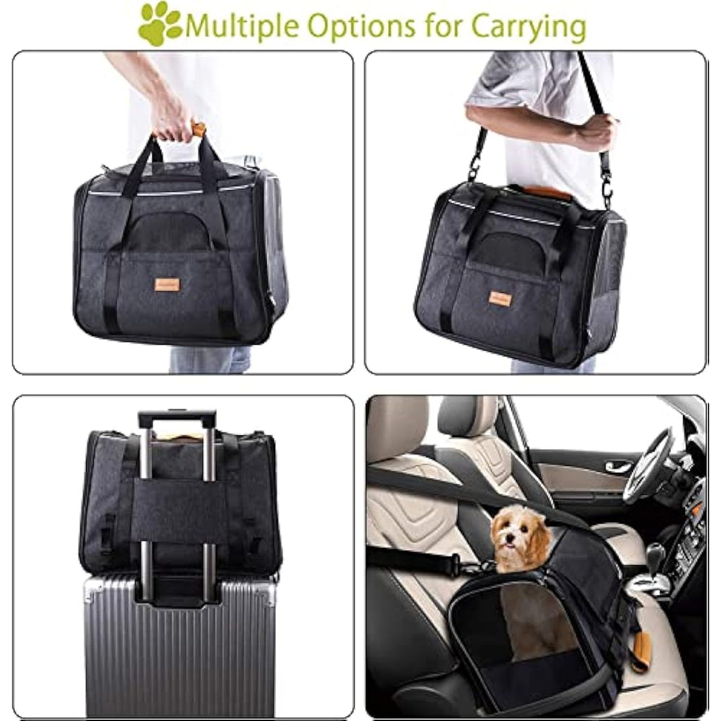 Morpilot Airline Approved Pet Carrier – Breathable Cat & Dog Travel Bag