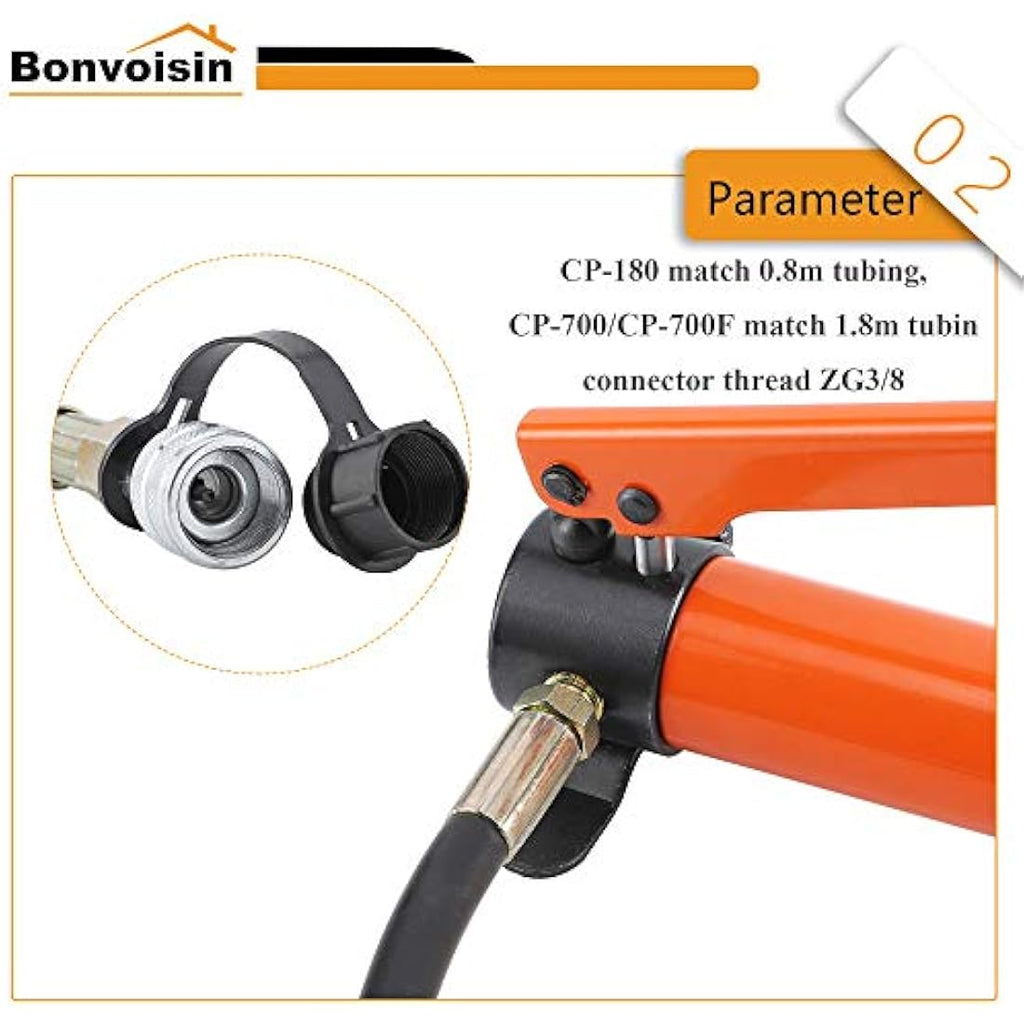 Bonvoisin CP-180 Manual Hydraulic Hand Pump for Lifting Cylinders