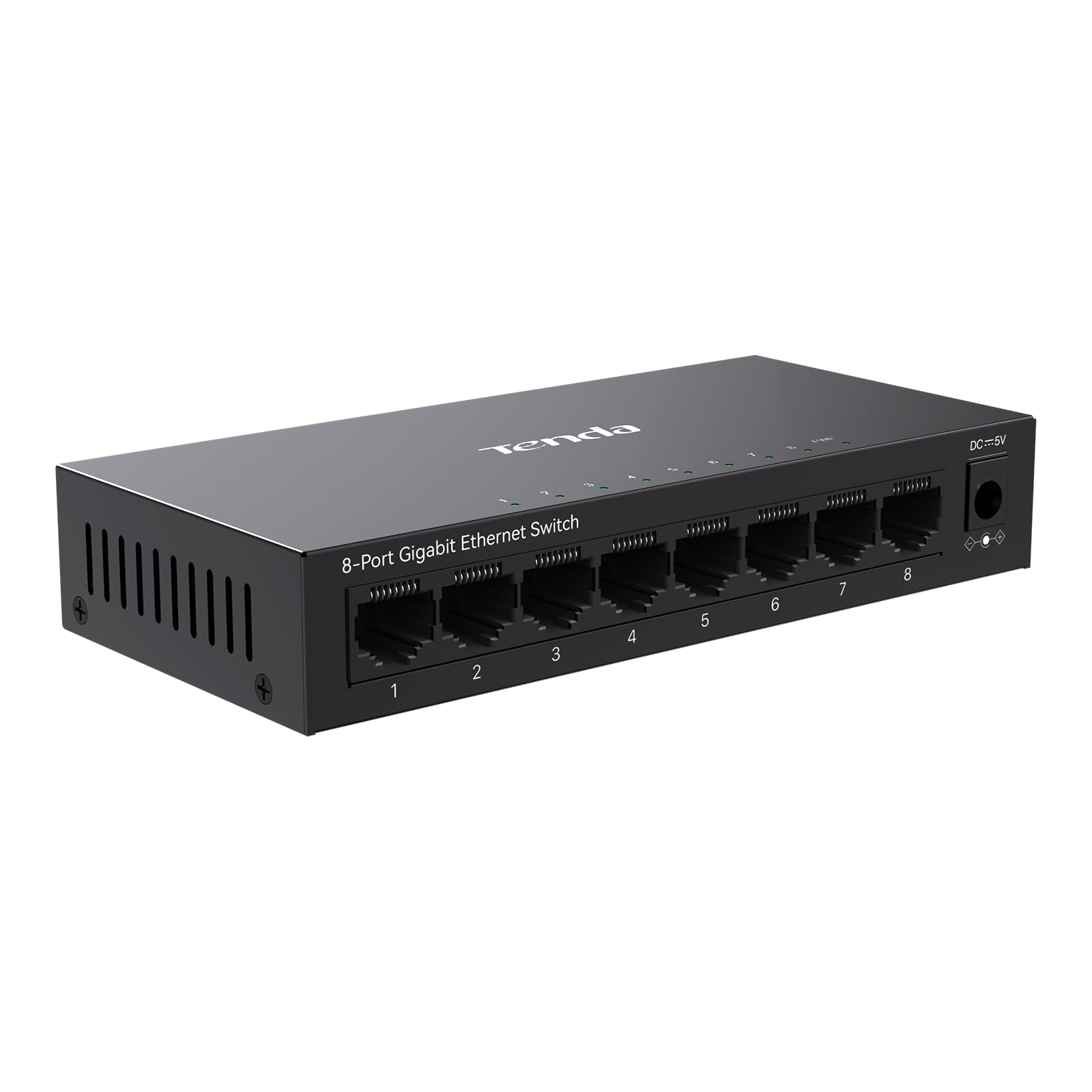Tenda 8-Port Gigabit Unmanaged Ethernet Switch | Metal Case (TEG1008M)
