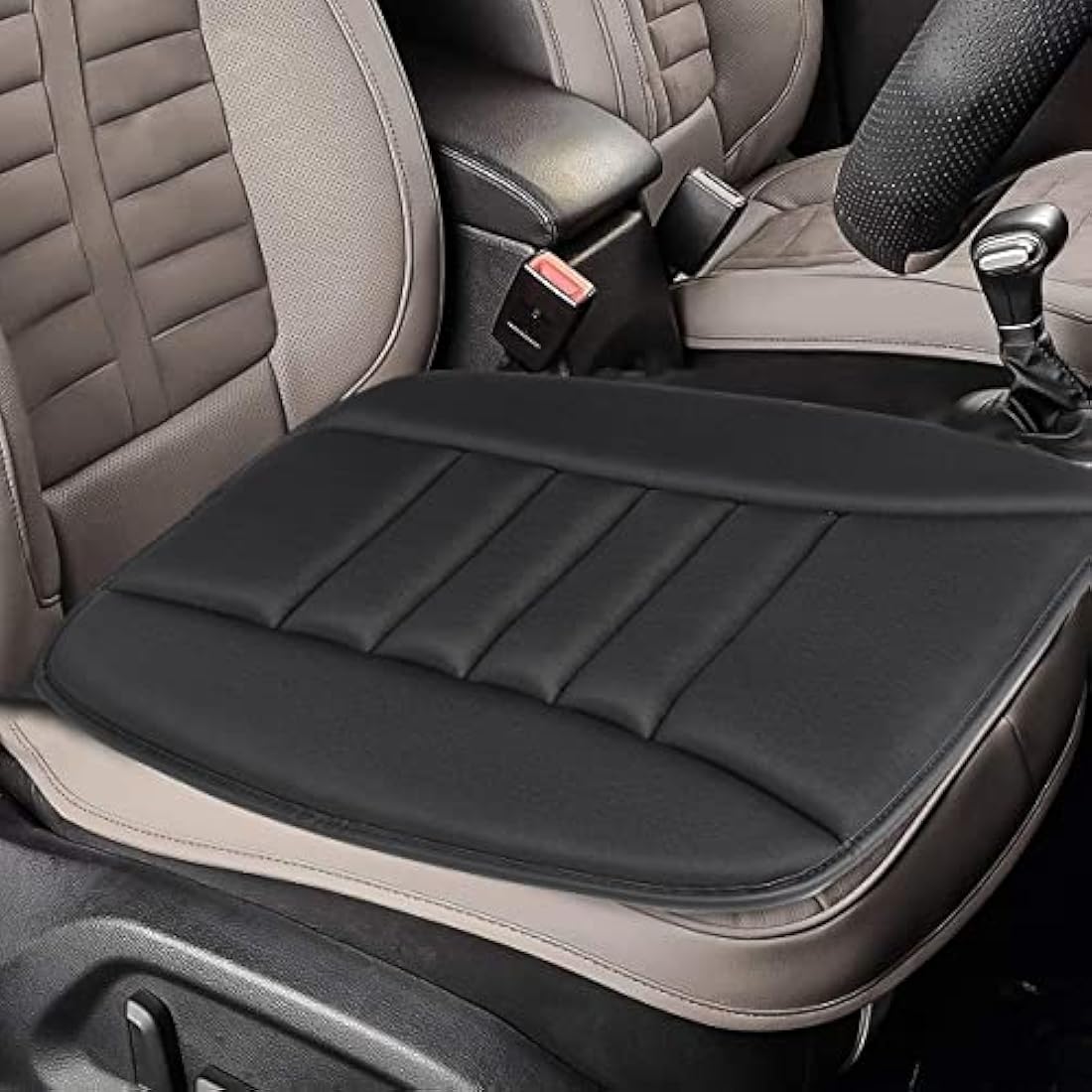 Tsumbay Memory Foam Car Seat Cushion – Non-Slip Driver Seat Pad