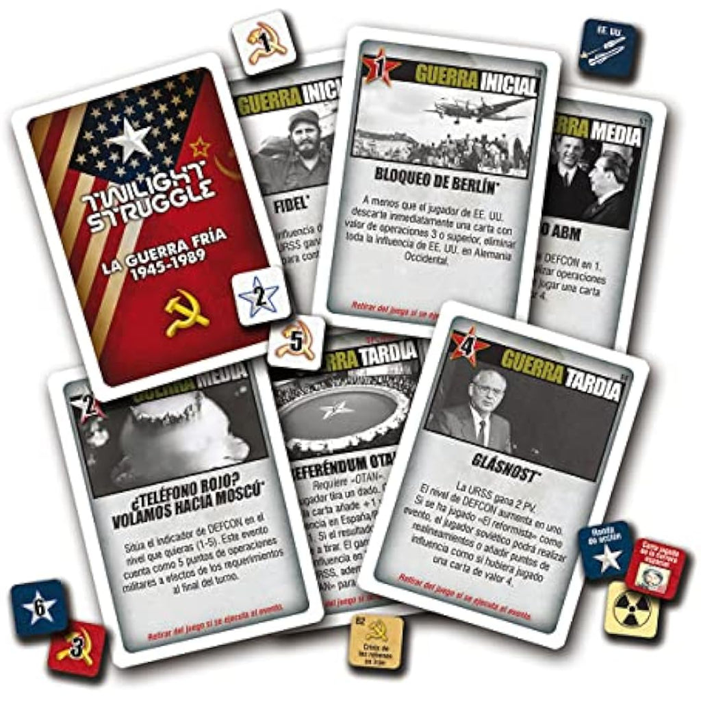 Twilight Struggle: Devir Strategic Board Game - Two-Player Strategy