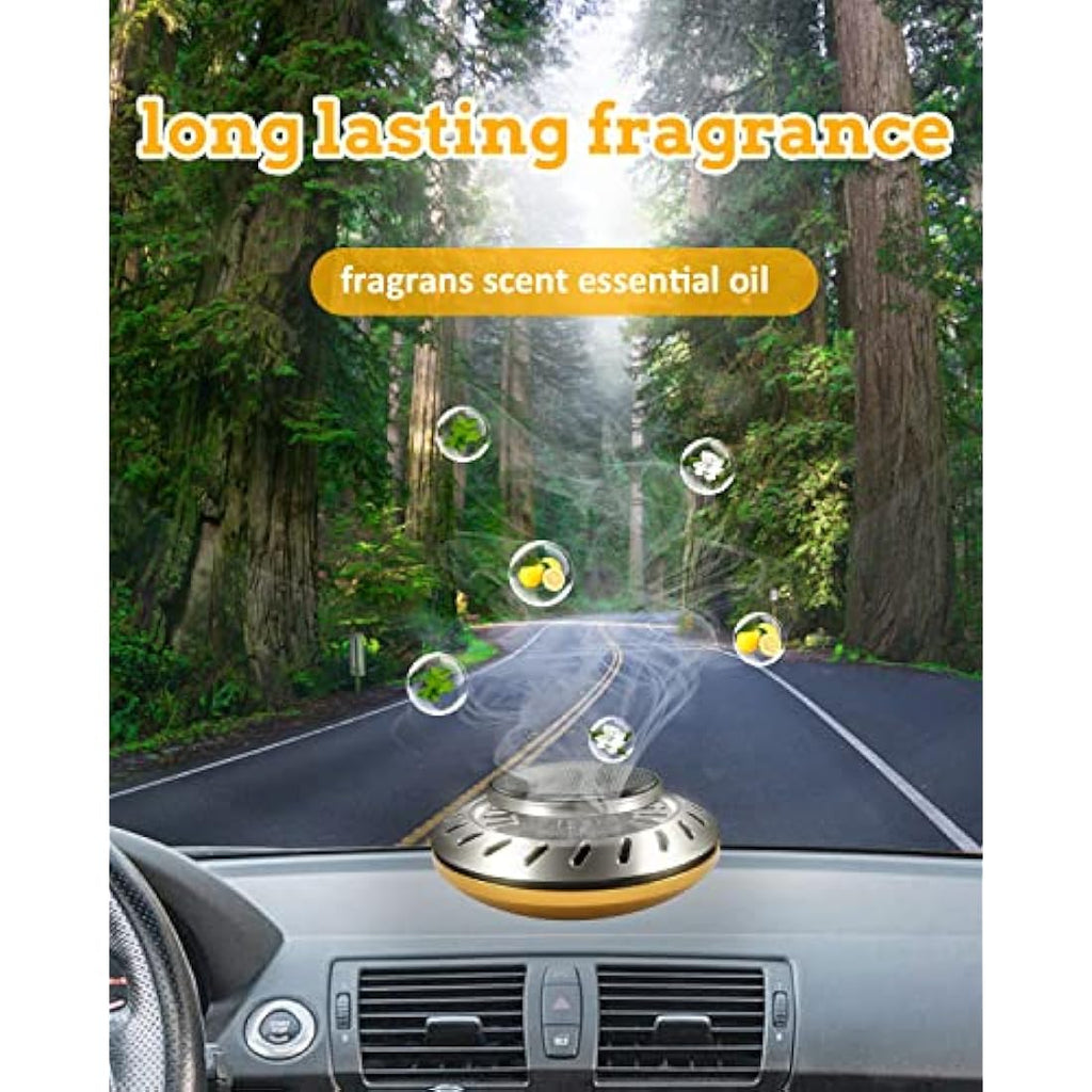 Ikeda Solar Car Air Freshener – White Musk Diffuser & Odour Eliminator