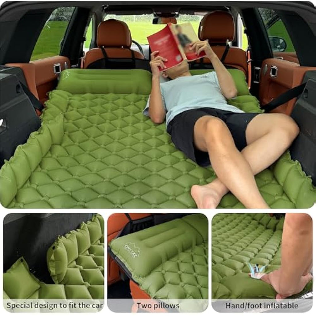 ONTYZZ SUV Car Inflatable Mattress – 2 Person Self Inflating Bed with Pump