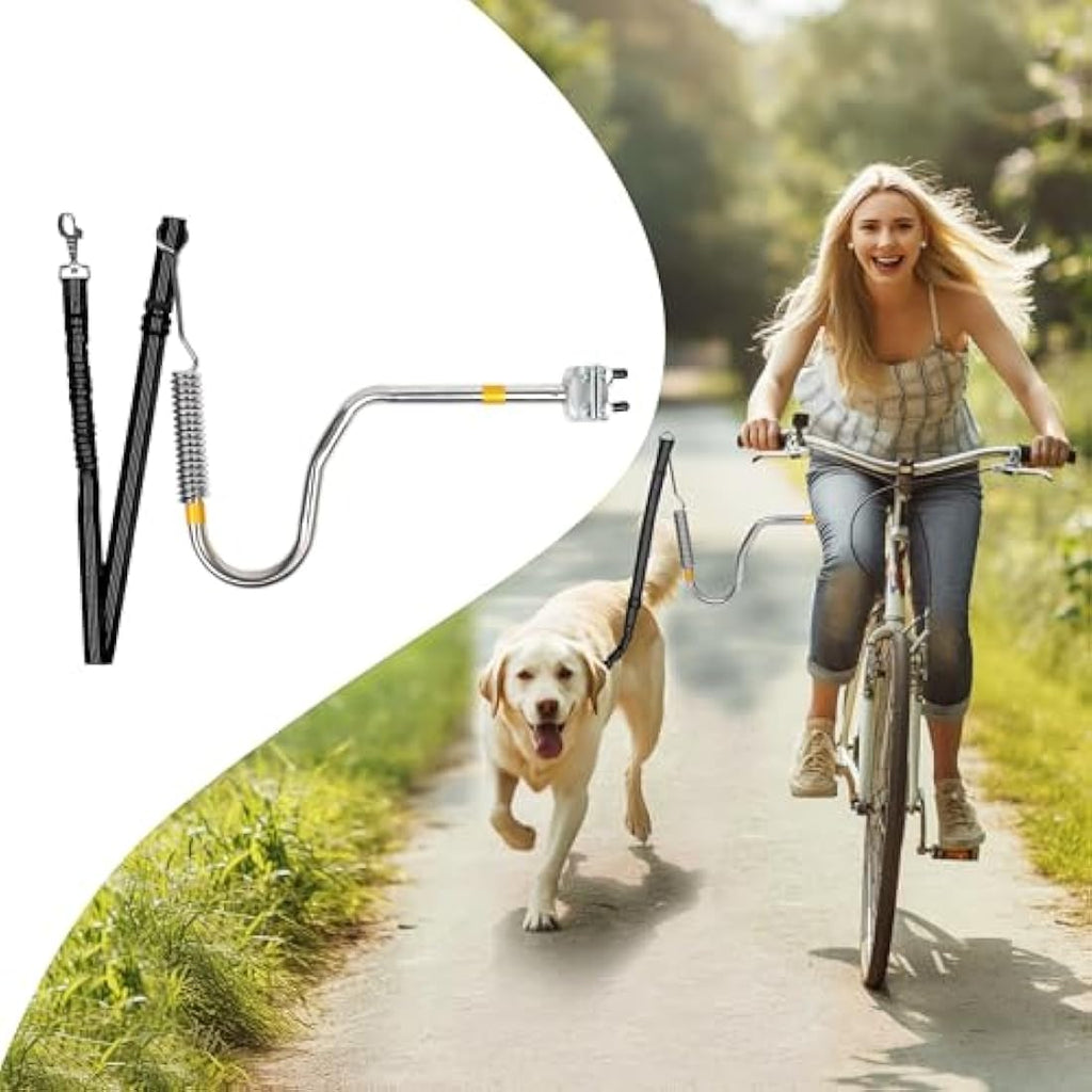 iPetba Hands-Free Dog Bike Leash – Shock Absorbing Bicycle Attachment