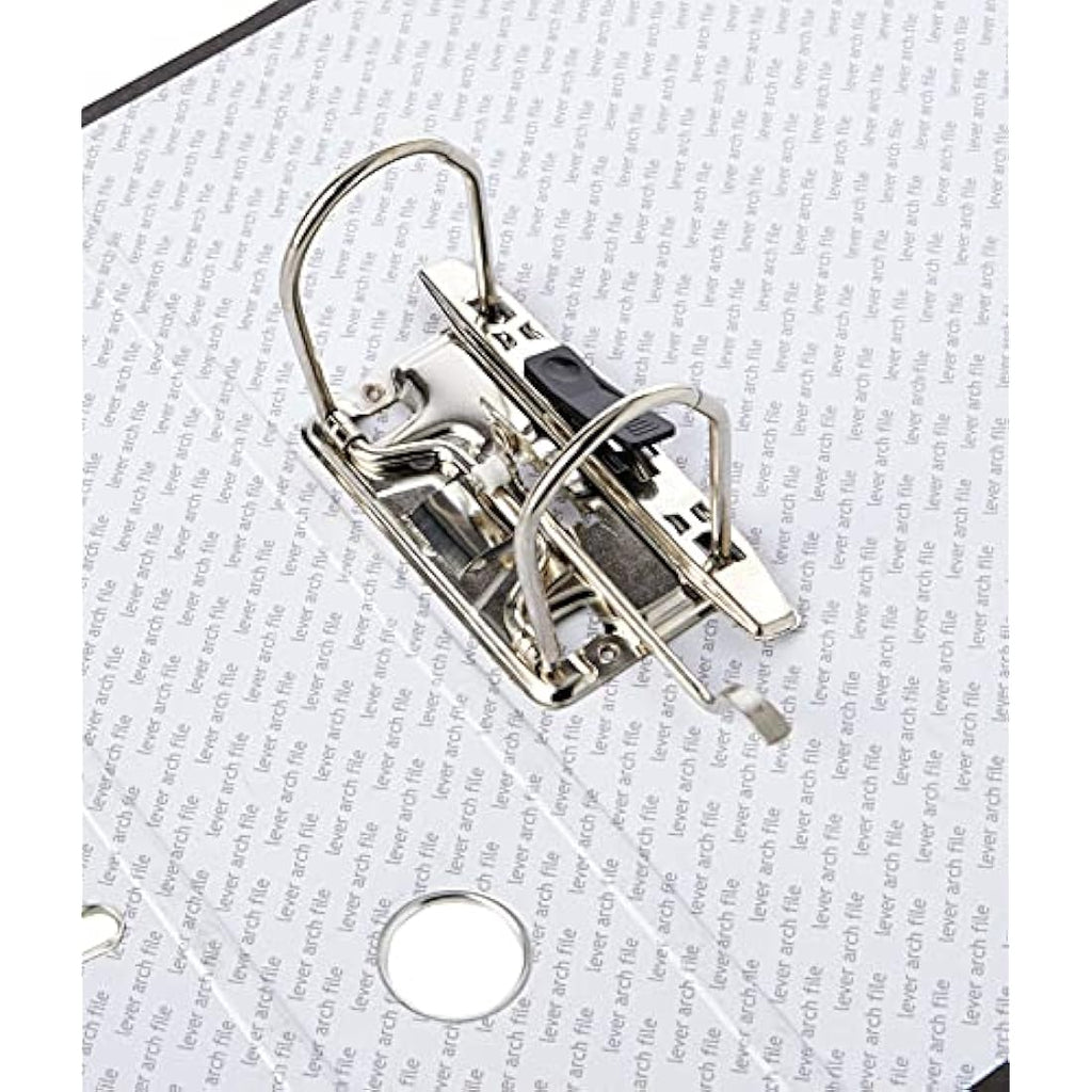 Q-Connect A4 Lever Arch File Black Marbled - 70mm Capacity (10 Pack)