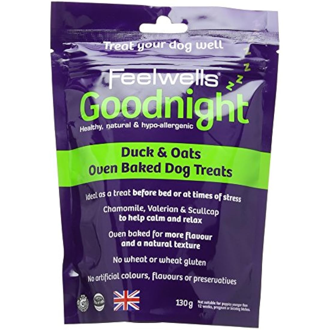 Calming Dog Treats – Hypoallergenic Goodnight Snacks (10 Pack)