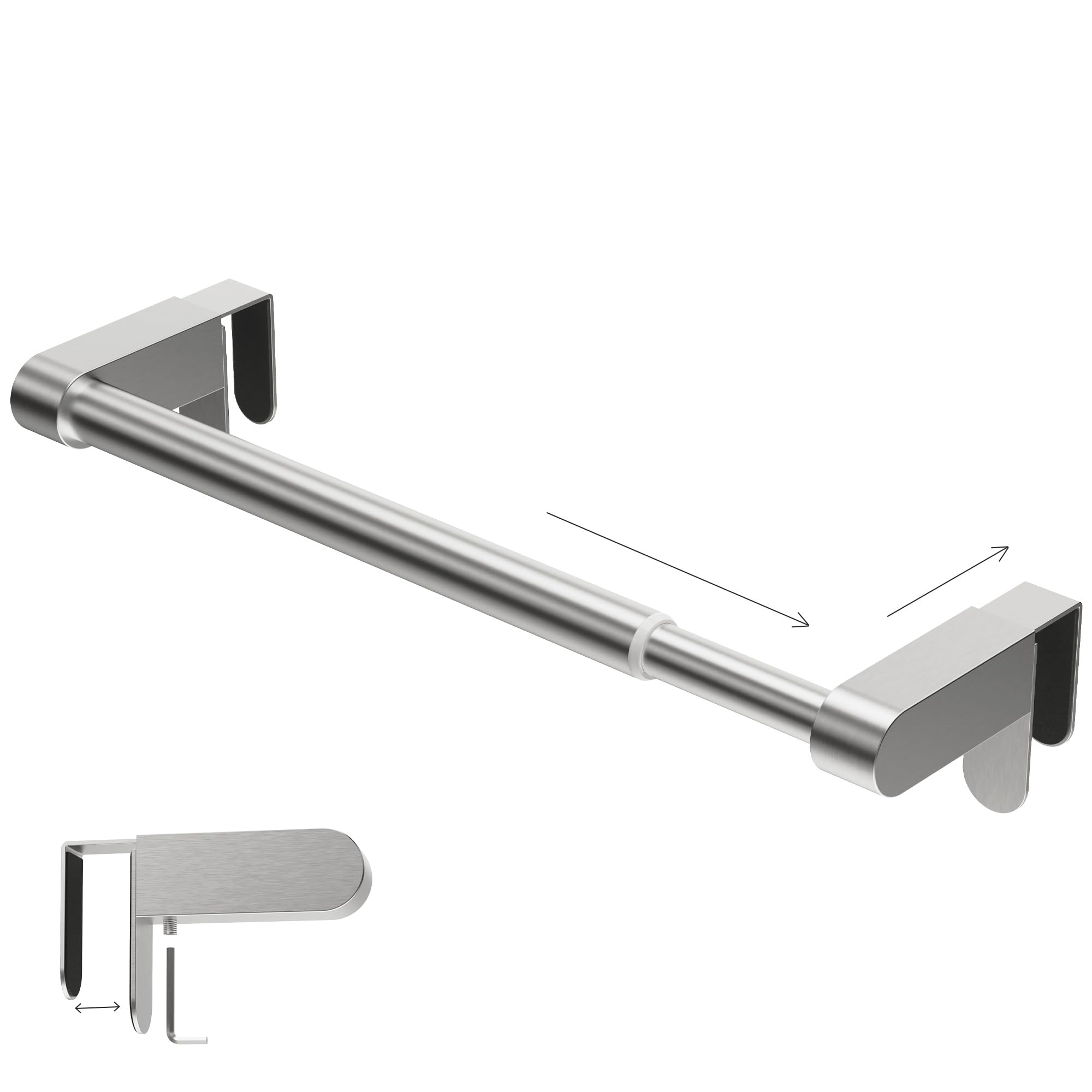 VEHHE Extendable Over Door Towel Rail | Stainless Steel Kitchen Holder