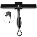 ROLIZOE Silicone Shower Squeegee for Glass Doors | Streak-Free Black