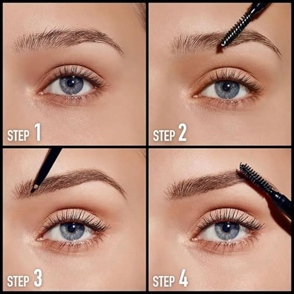 Max Factor Brow Shaper – Ultra Fine Eyebrow Pencil with Spoolie, 20 Brown