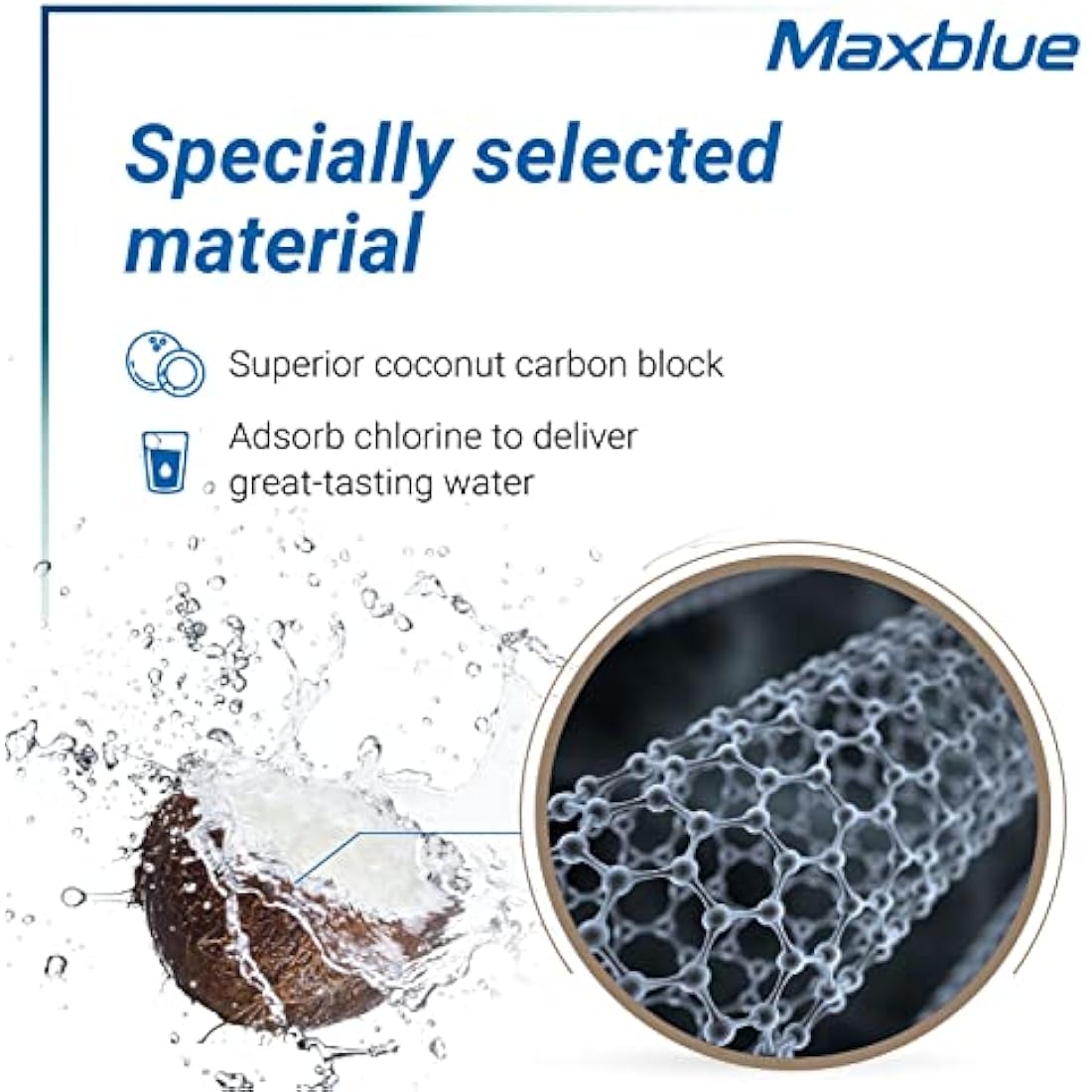 Maxblue DA29-00020B Refrigerator Water Filter Replacement | 3-Pack