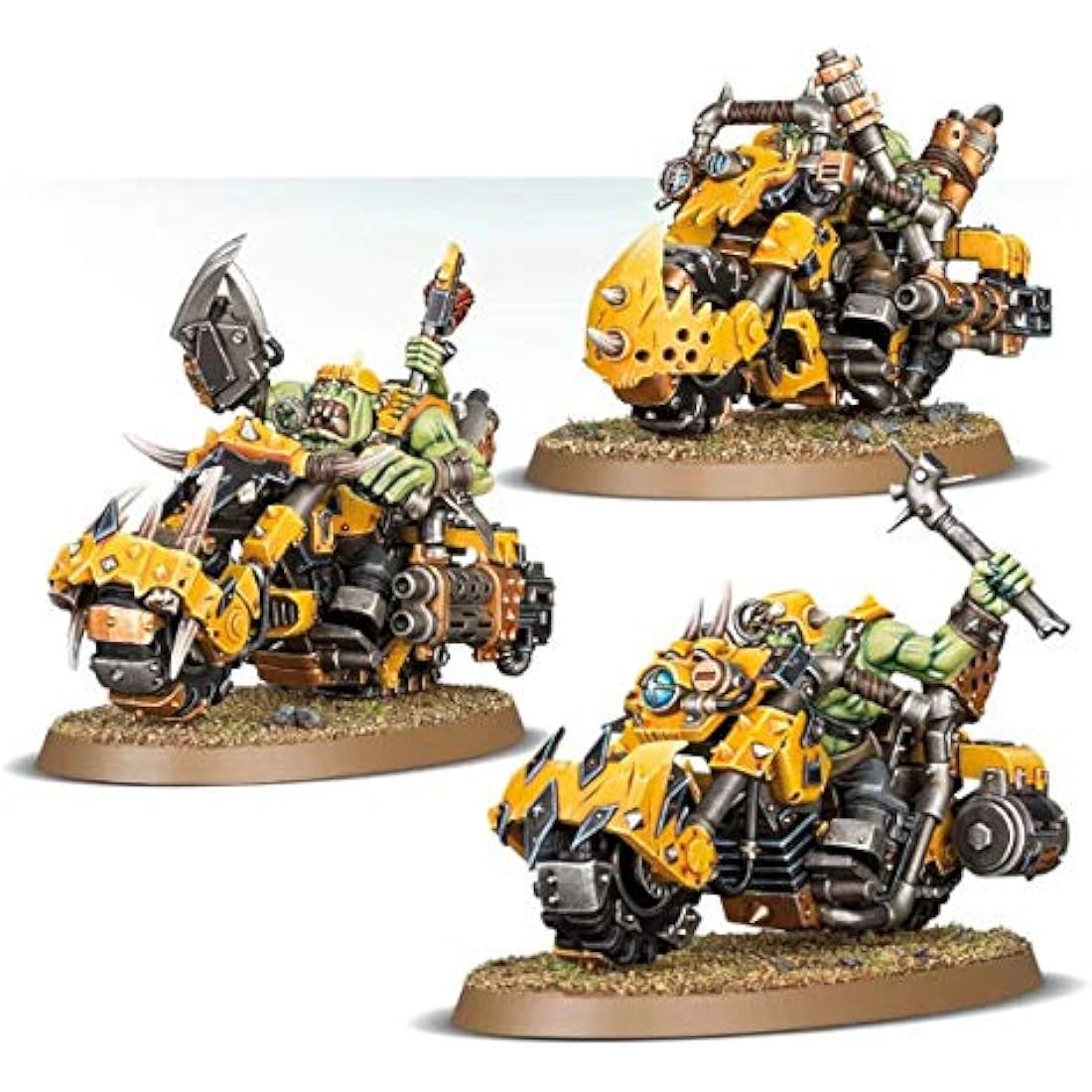 Warhammer 40k Games Workshop Ork Warbiker Mob Miniature Painting Set