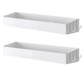 Rieoany 2-Pack Adhesive Shower Shelf | No-Drill White Bathroom Rack