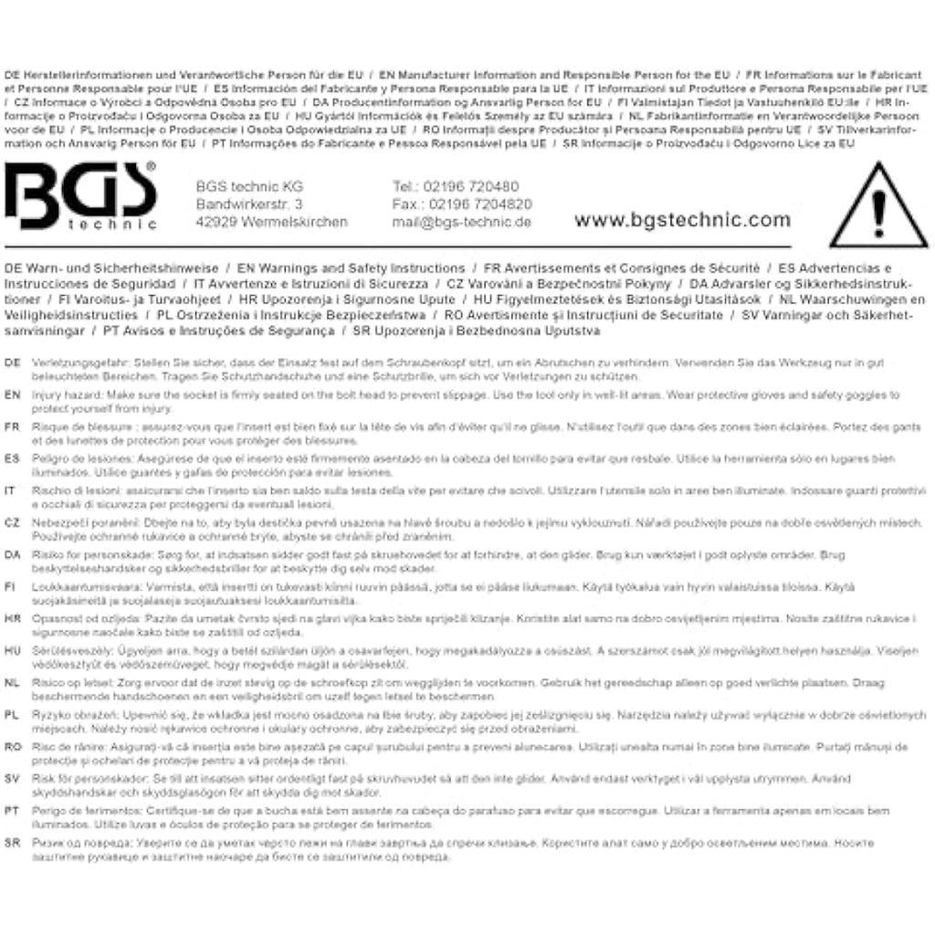 BGS 10708 Deep 12-Point Socket | 8 mm | 6.3 mm (1/4") Drive Tool
