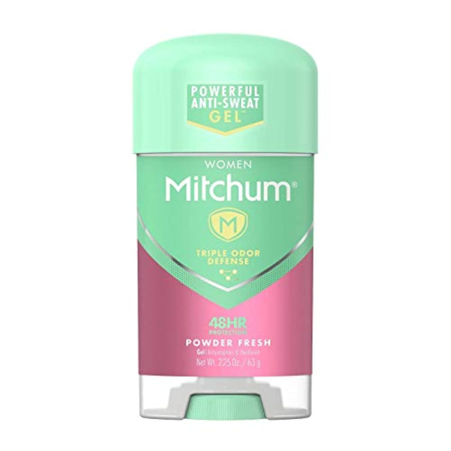 Mitchum Women Gel Antiperspirant Deodorant, Powder Fresh, 2.25 oz (2 Pack)