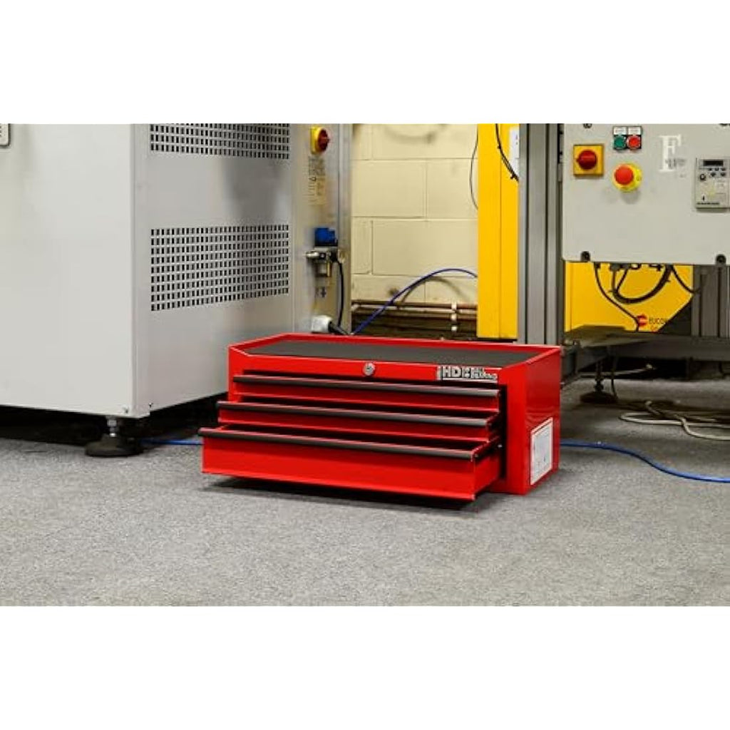 Hilka G301C3BBS 3-Drawer Steel Tool Chest with Ball Bearings - Red