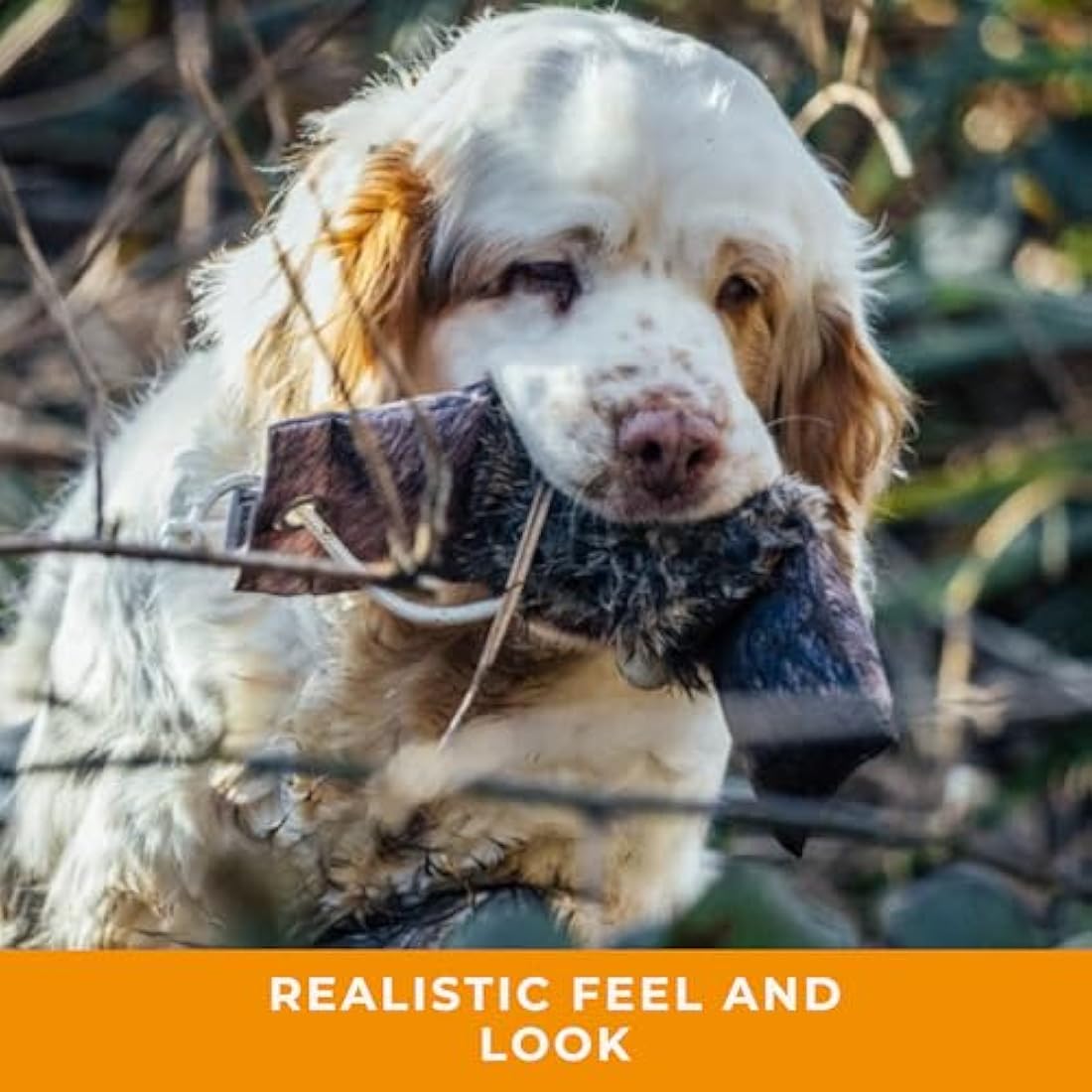 Dog & Field Faux Rabbit Fur Gundog Training Dummy - 1lb Canvas Retrieval